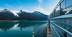 Ovation of the Seas Sailing Through Dawes Glacier, Endicott Arm, Alaska