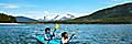 Mother and Daughter Enjoying a Kayak Tour in Alaska