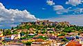 Athens (Piraeus), Greece, View of city and Acropolis