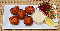 Conch fritters in the Bahamas