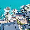 Aerial view of the Haedong Yonggunga Temple on Cliff