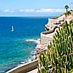 A coastal road and walkway in Gran Canaria, Canary Islands