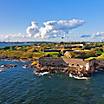 Aerial view of the Suomenlinna Fortress in Helsinki, Finland