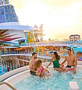 Friends Enjoying the Hot Tub