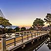 Japan Kanazawa Kenrokuen Gardens Sunset