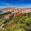 Aerial view of Malaga, Spain