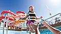 Oasis of the Seas Little Girl Jumping in the Pool