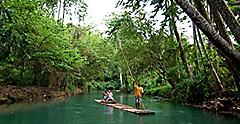 River Raft Couple Activity, Ocho Rios, Jamaica