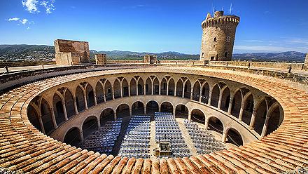 Bellver Castle in Palma de Mallorca, Spain