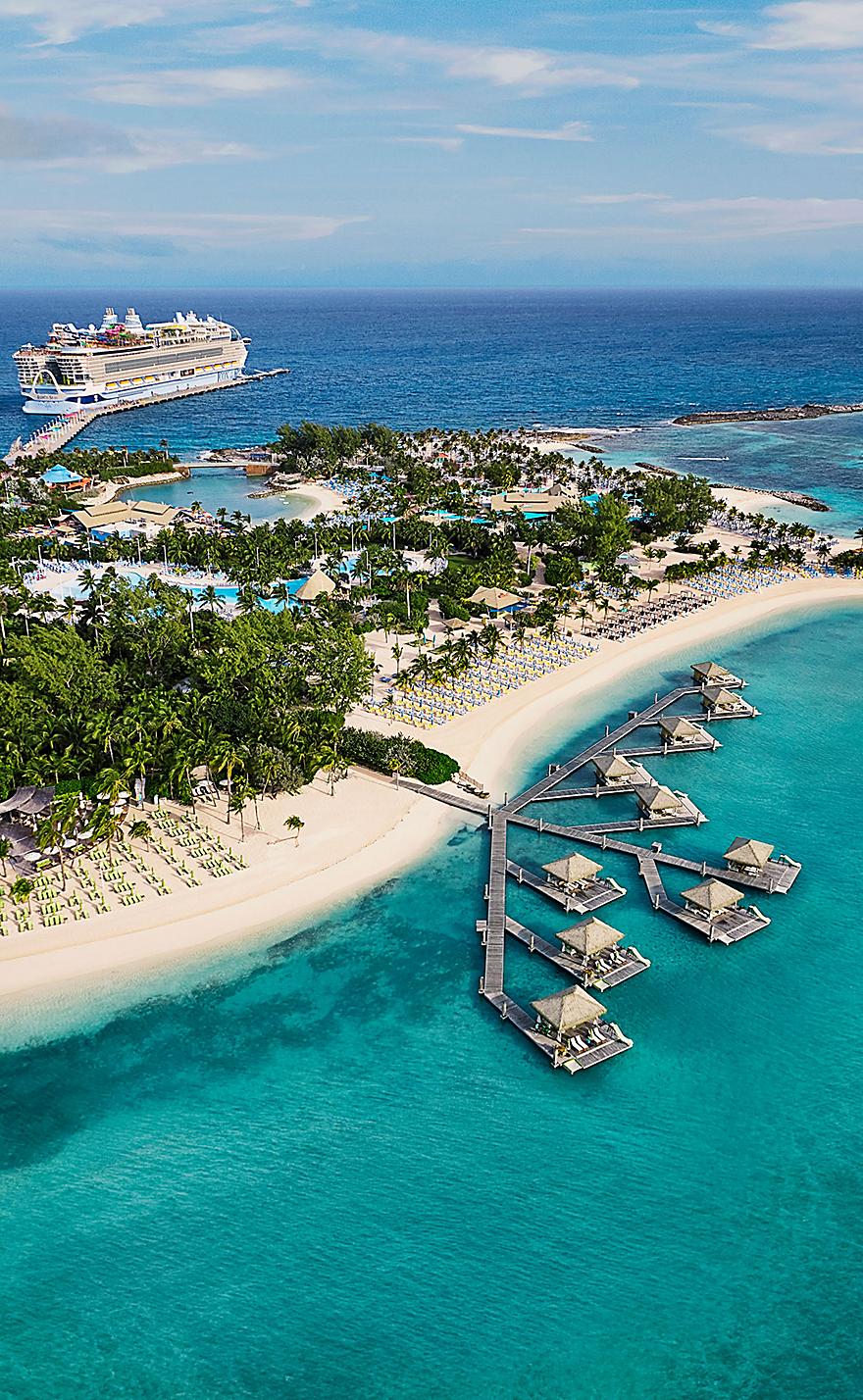 aerial view of cabana beach