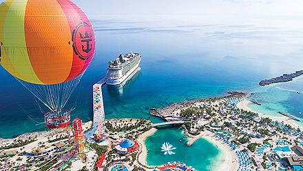 Coco Cay, Up Up and Away, Aerial View of the Island., Perfect Day at Coco Cay