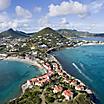 Aerial view of the Great Salt Pond, Philipsburg, St. Maarten