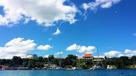 Scene of Port Vila harbor, Vanuatu