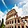 Sunrise at the Colosseum in Rome, Italy 