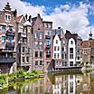 The waterfront Delfshaven historic center