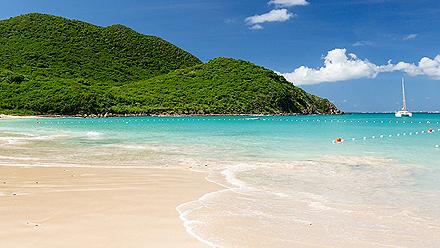 Sandy Blue Beach Sailboat, Philipsburg, St. Maarten