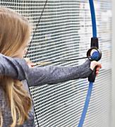 Woman Focusing on Archery