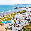 Scenic cityscape of Tanger City on the African side of the Strait of Gibraltar, Morocco