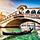 View seen when visiting the Rialto Bridge over the famous Canal Grande. Venice, Italy